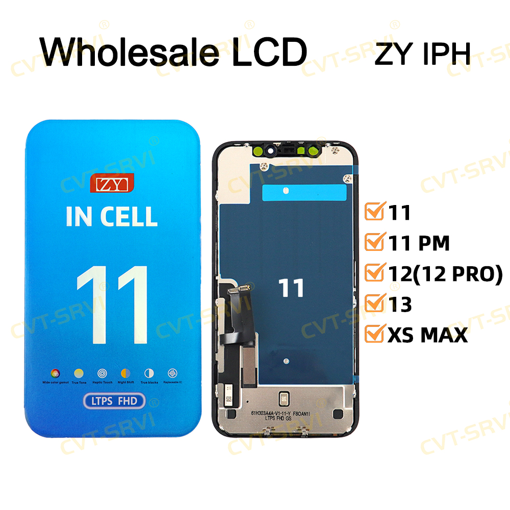 CVT-Srvi Original Mobile Phone LCD OLED Gx Jk Zy Incell Display for iPhone 11 Pantallas