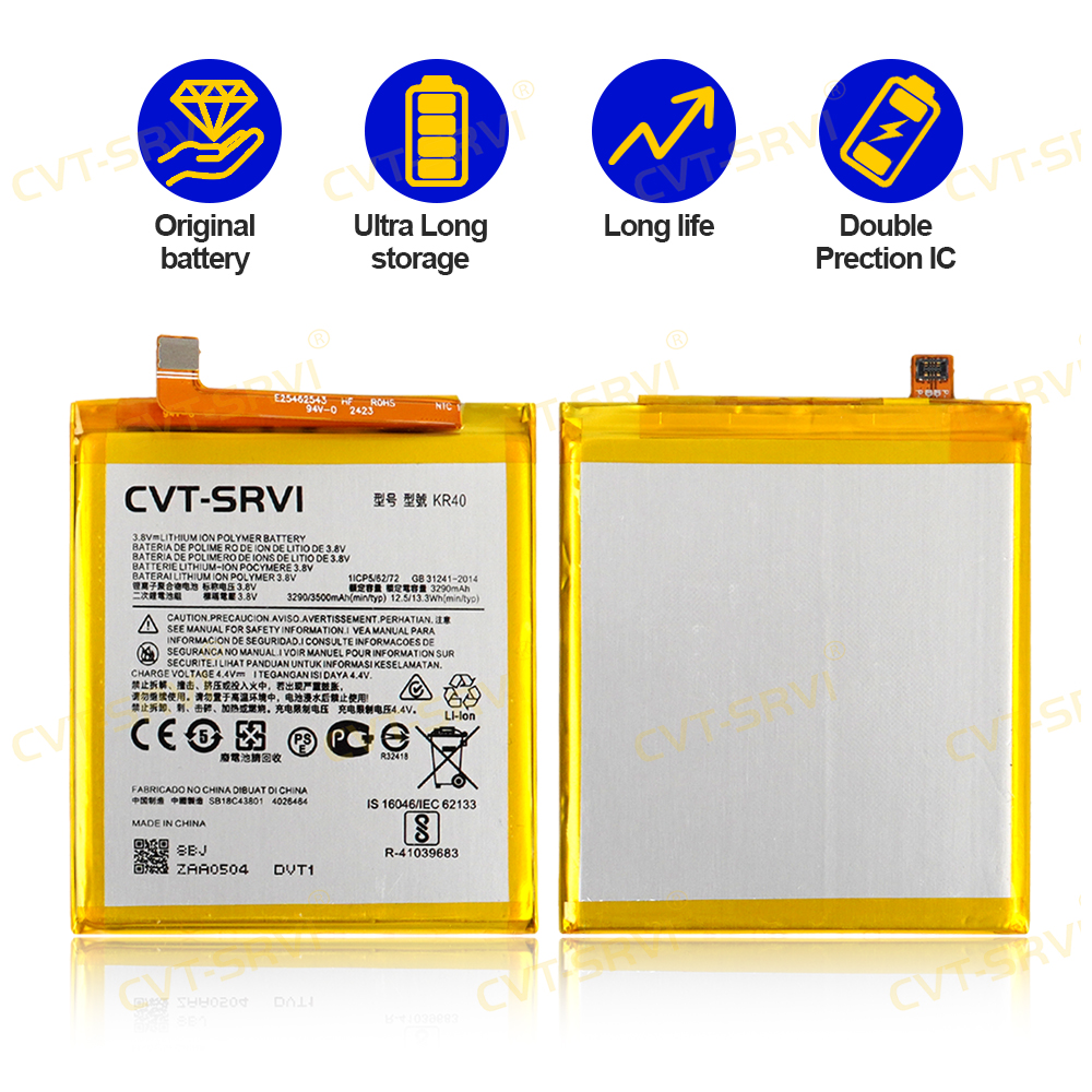 CVT-SRVI Moto One Action Battery Nueva 0 Ciclos – High Capacity Reemplazo 100% Compatible y Duración Extrema