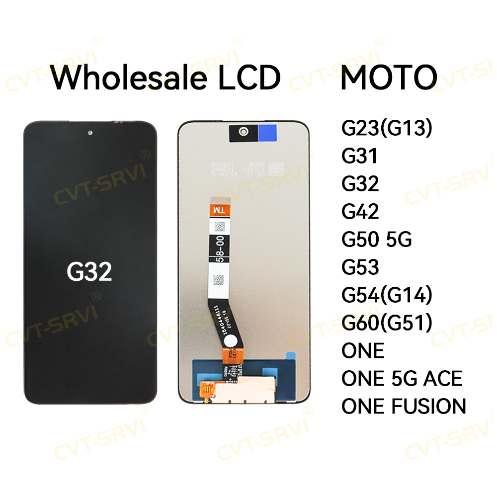 CVT Good Price Assembly Touch Screen Smart Phone LCD for Motorola G32