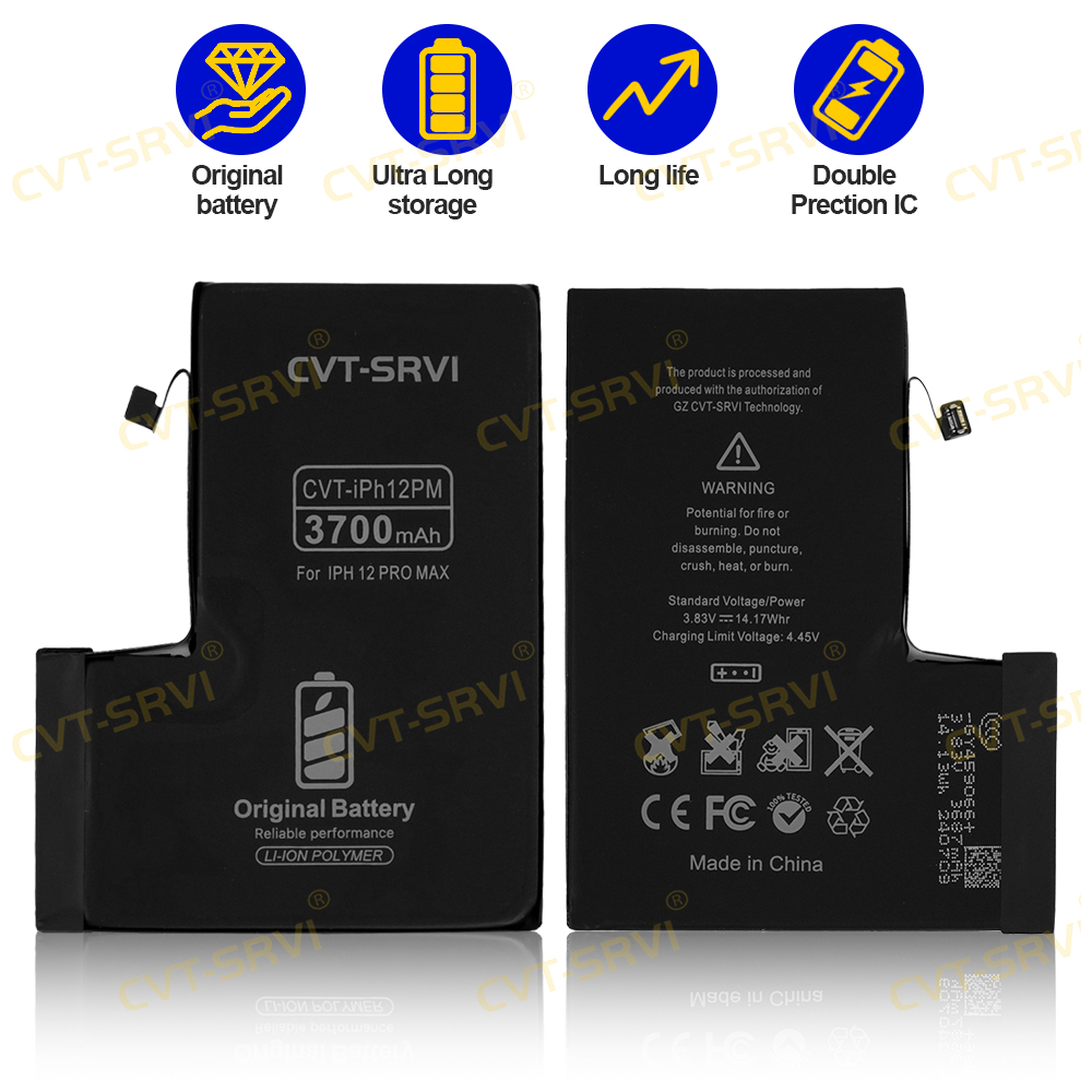 AAA+ Good Quality Battery Bateria Para Telefonos Original 100% Mobile Phone Battery for IPhone 12 PRO MAX