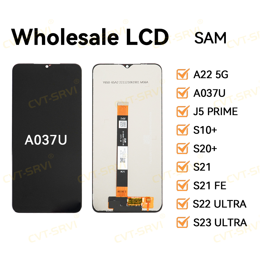 CVT-SRVI Sam A03s A037U Pantalla LCD + Touch – HD Display Reemplazo Rápido, 100% Nueva y Compatible