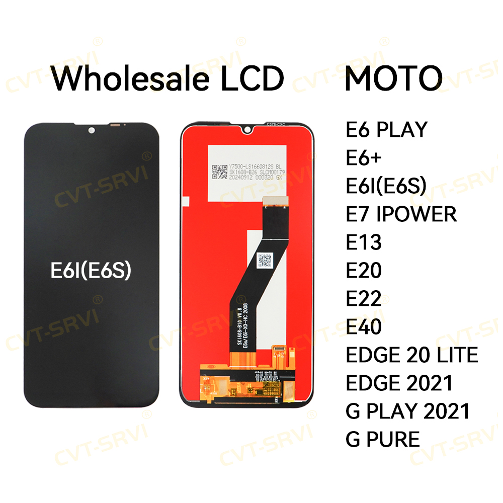 CVT New Arrival Full Original Assembly LCD Display Touch Screen for Motorola E6i/E6s