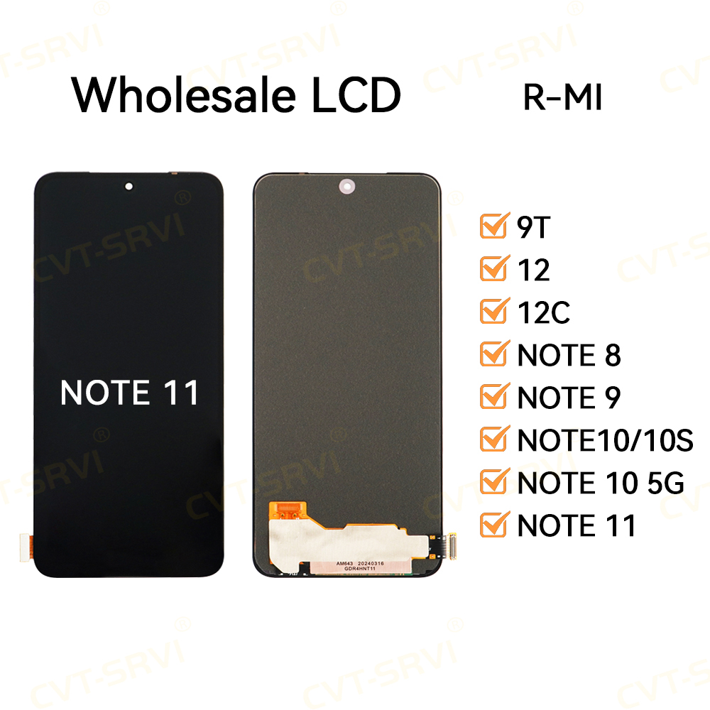 CVT-SRVI Pantalla LCD HD para X-MI NOTE 11 – Táctil Incluido, Instalación sin Complicaciones