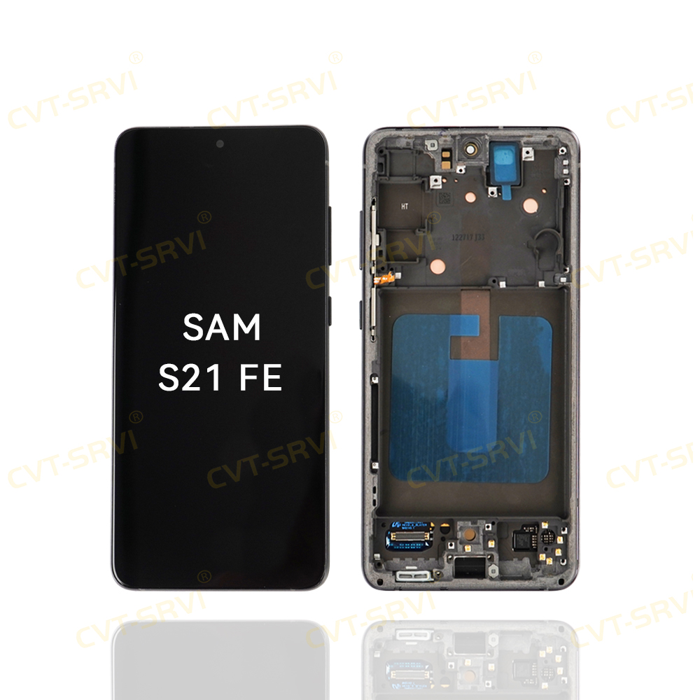 CVT-SRVI Sam S21 FE LCD Touch Screen Replacement – Pantalla HD Nueva, Full Ensamblado