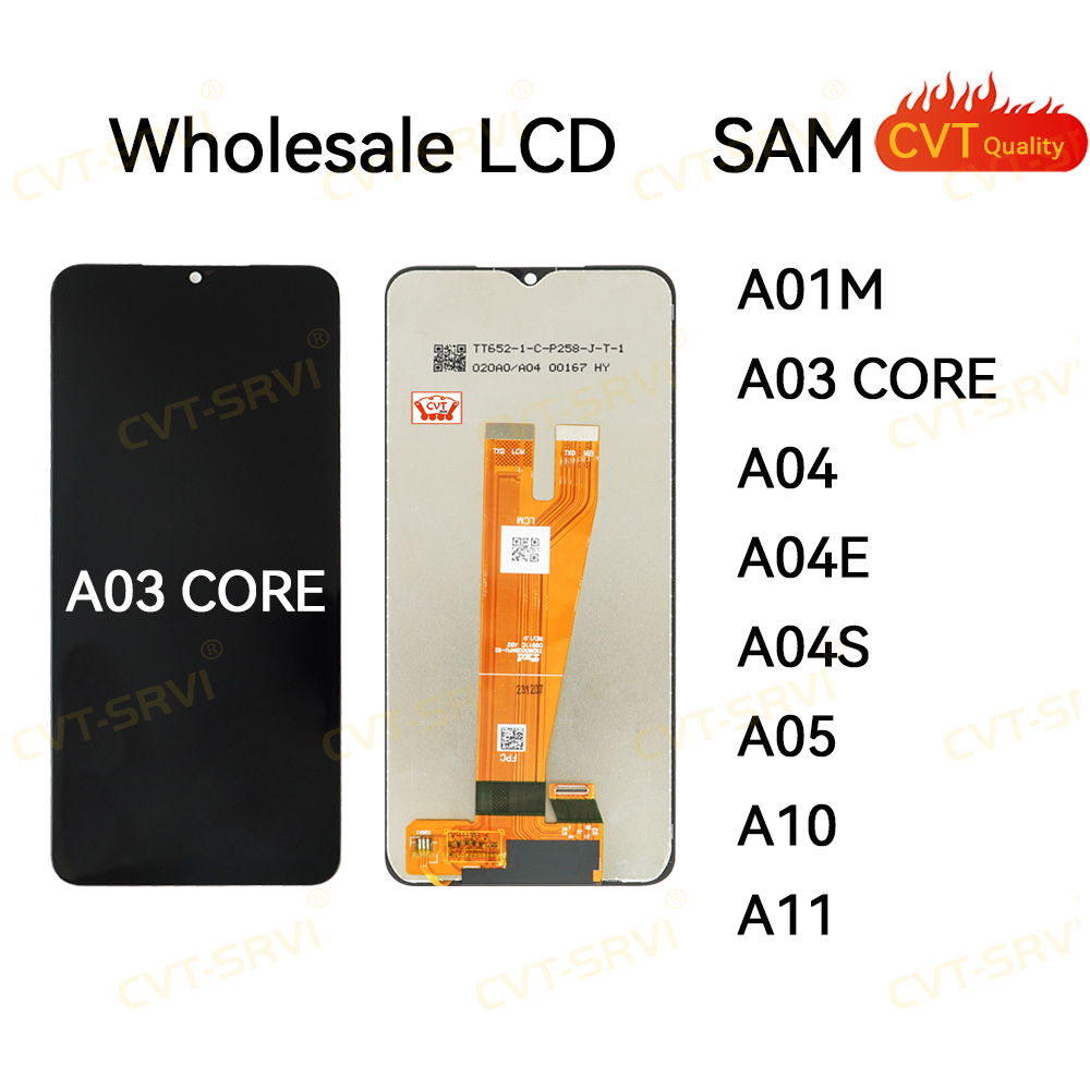 Good Quality CVT-Srvi Original Display Screen Mobile Phone Accessory Touch Screen Mobile Phone LCD Glass Samsung A03 Core/A10/A11/A10s/A20/A20s/A21/A30/A30s/A50