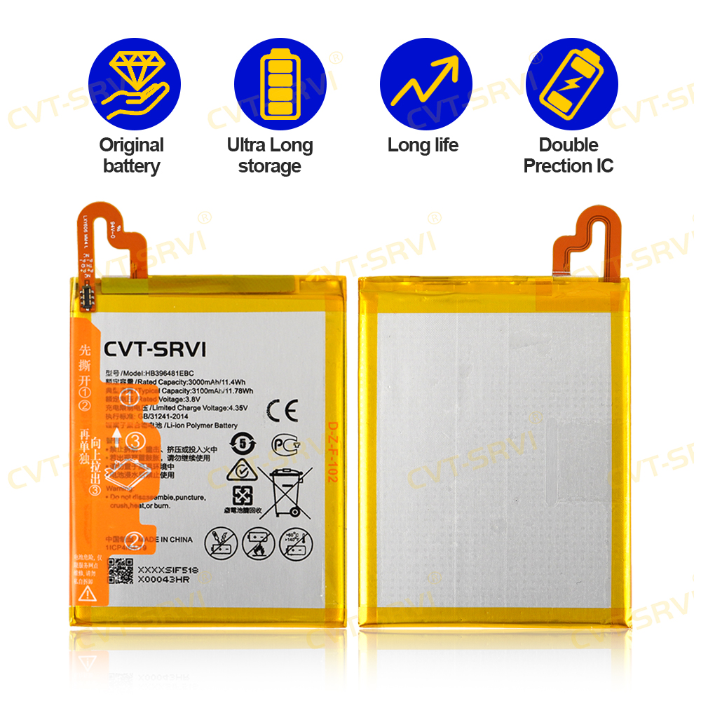 CVT Original Customized High Capacity Mobile Phone Battery Replacement Bateria para Celular