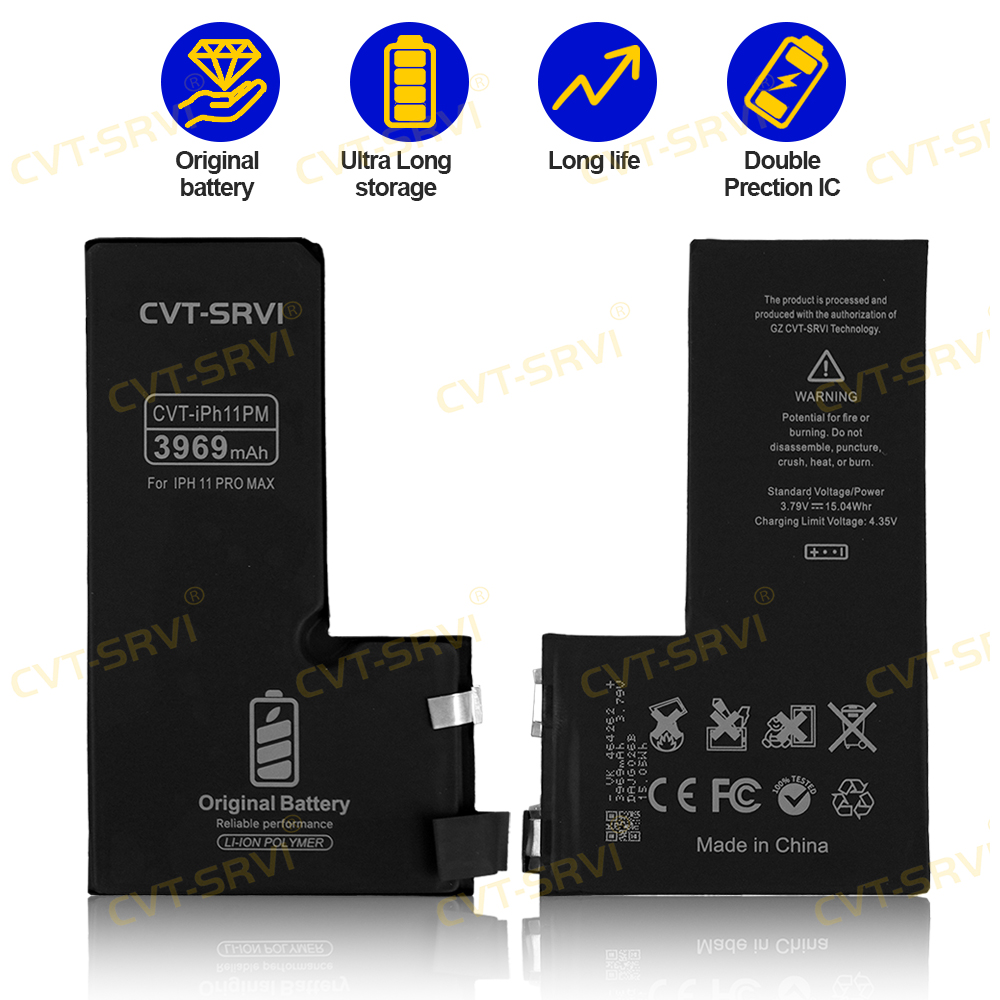 CVT Full Capacity Original Mobile Phone Battery Replacement For iphone 11 Pro Max Bateria