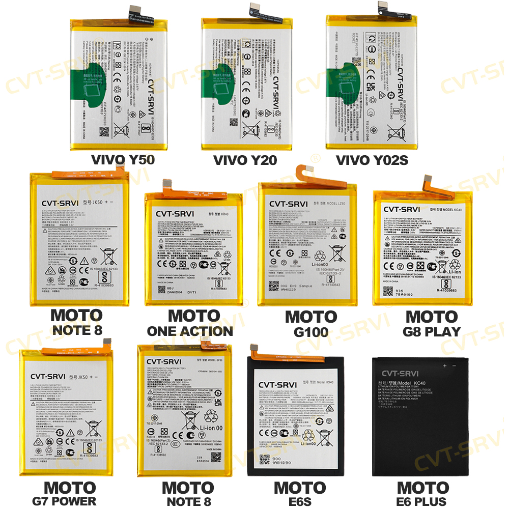 CVT-SRVI Battery Moto One Fusion – Nueva y 0 Ciclos, Alta Capacidad con Power 100% Duradero y Reemplazo Rápido