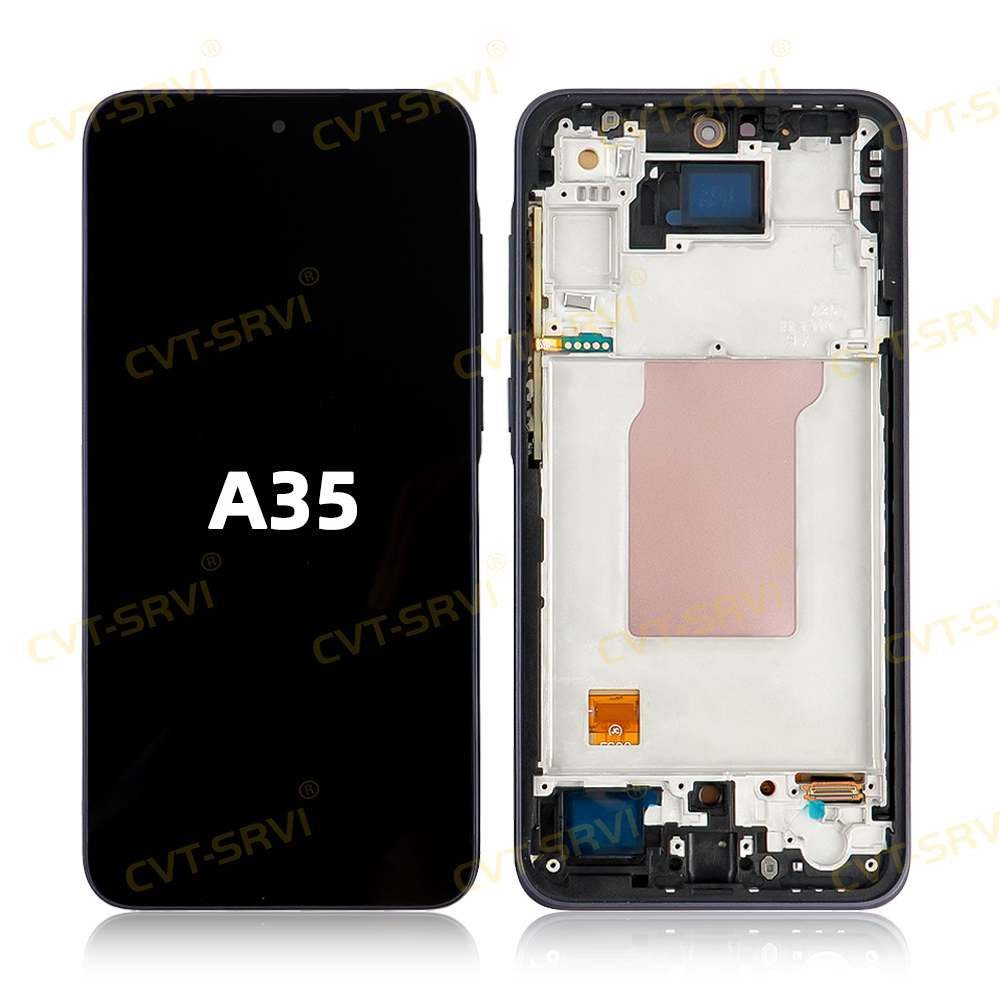CVT-SRVI LCD + Touch para Samsung A35 – Pantalla HD, Reemplazo Fácil y 100% Nueva Compatibl