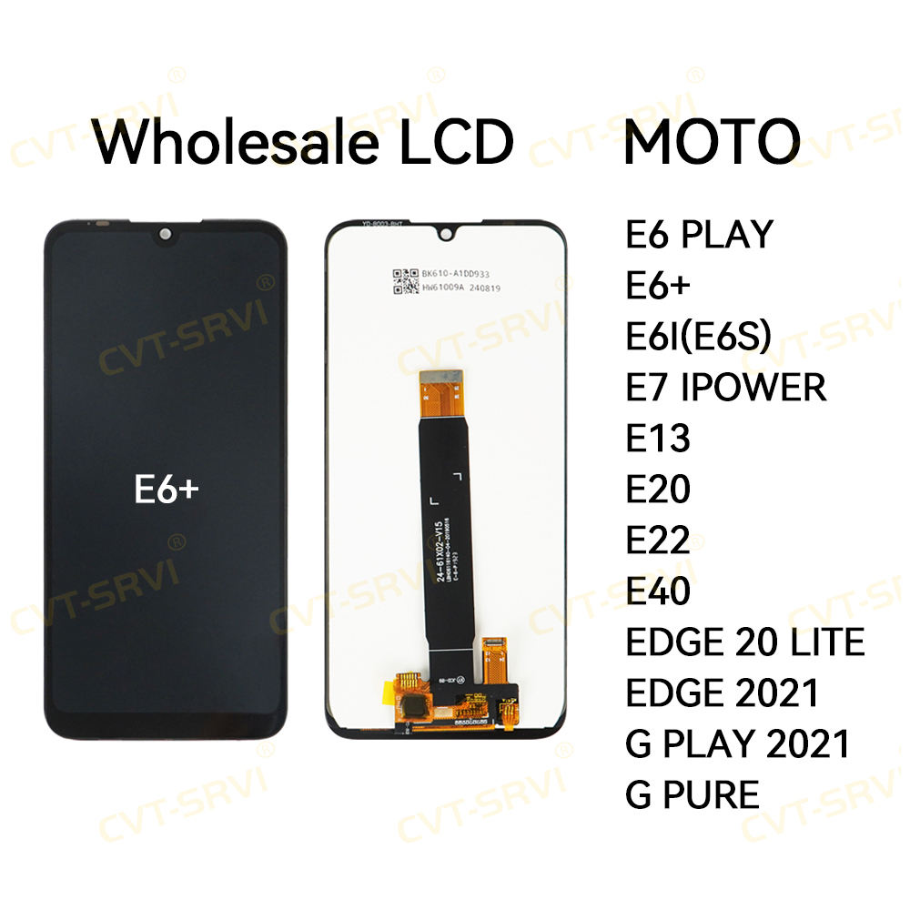 CVT Pantalla PARA Telefonos Original OLED Mobile Phone LCD for Motorola E6 PLUS