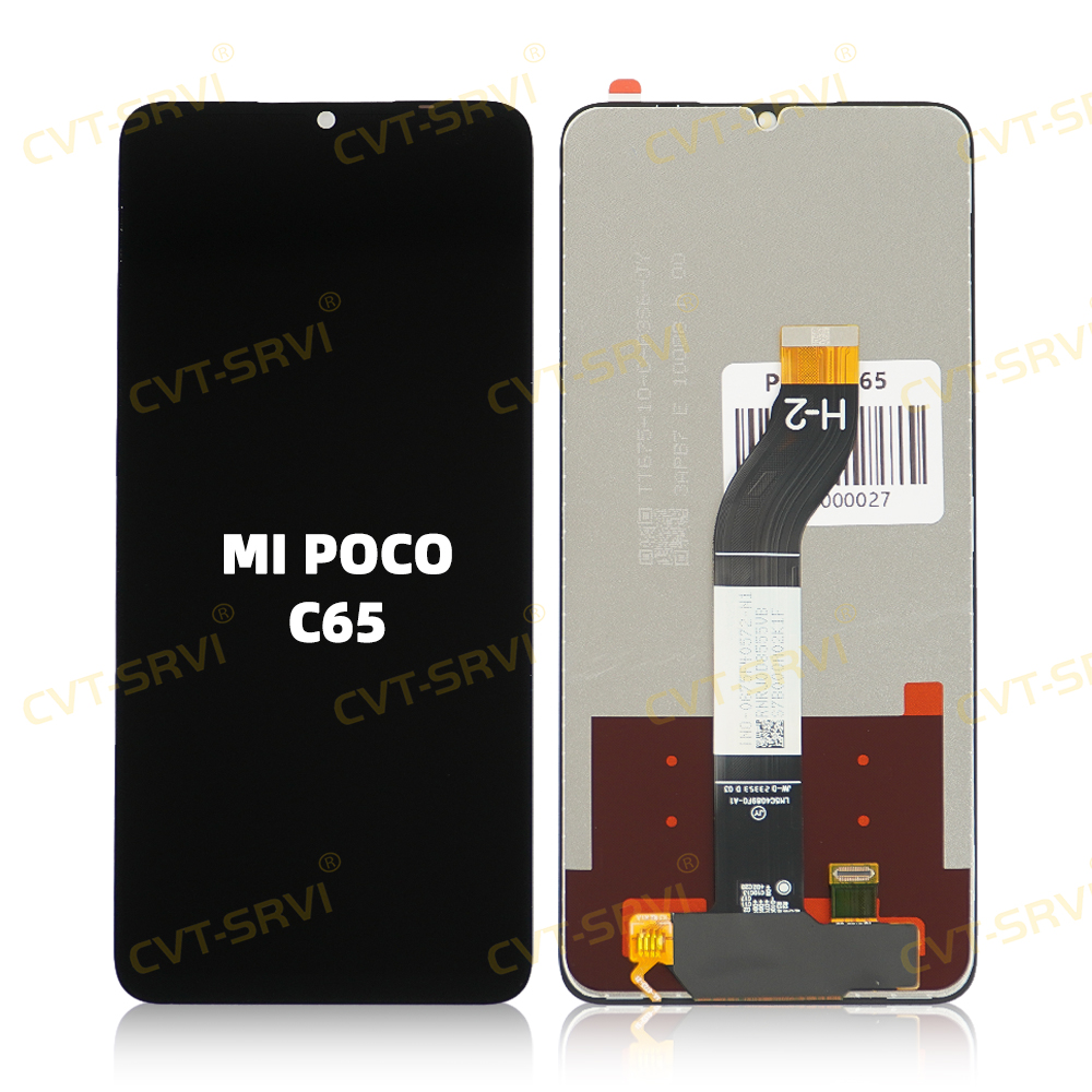 CVT-SRVI Pantalla Ensamblada para X-MI POCO C65 – LCD de Alta Calidad + Touch Screen, Compatible 