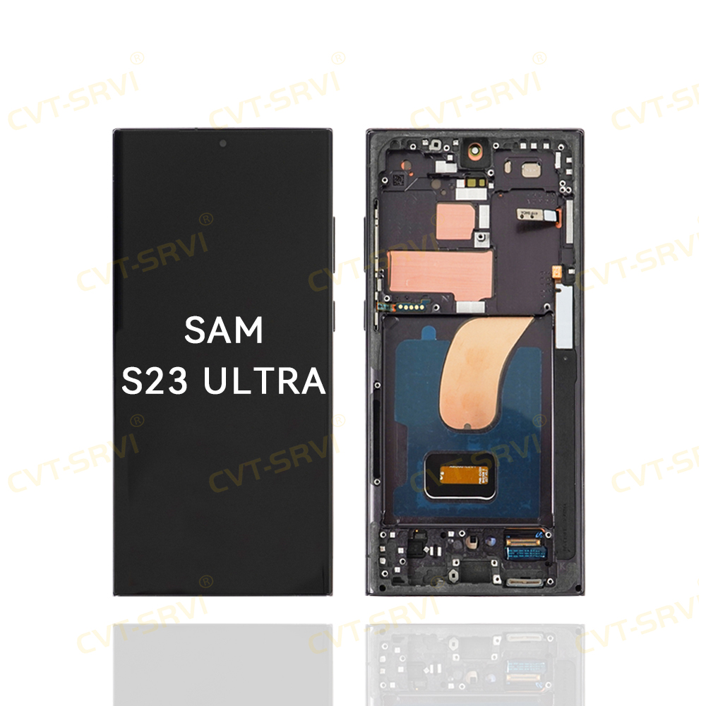 CVT-SRVI Pantalla LCD para Sam S23 ULTRA – Ensamblaje Completo con Panel Táctil, Alta Resolución, Instalación Rápida y Compatibilidad Perfecta
