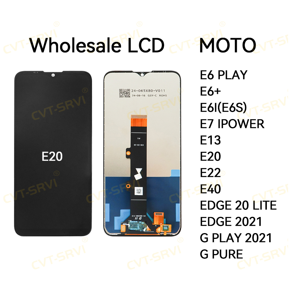 Manufacturer Original Pantalla Mobile Phone Wholesaler Transparent LCD Display for Motorola E20