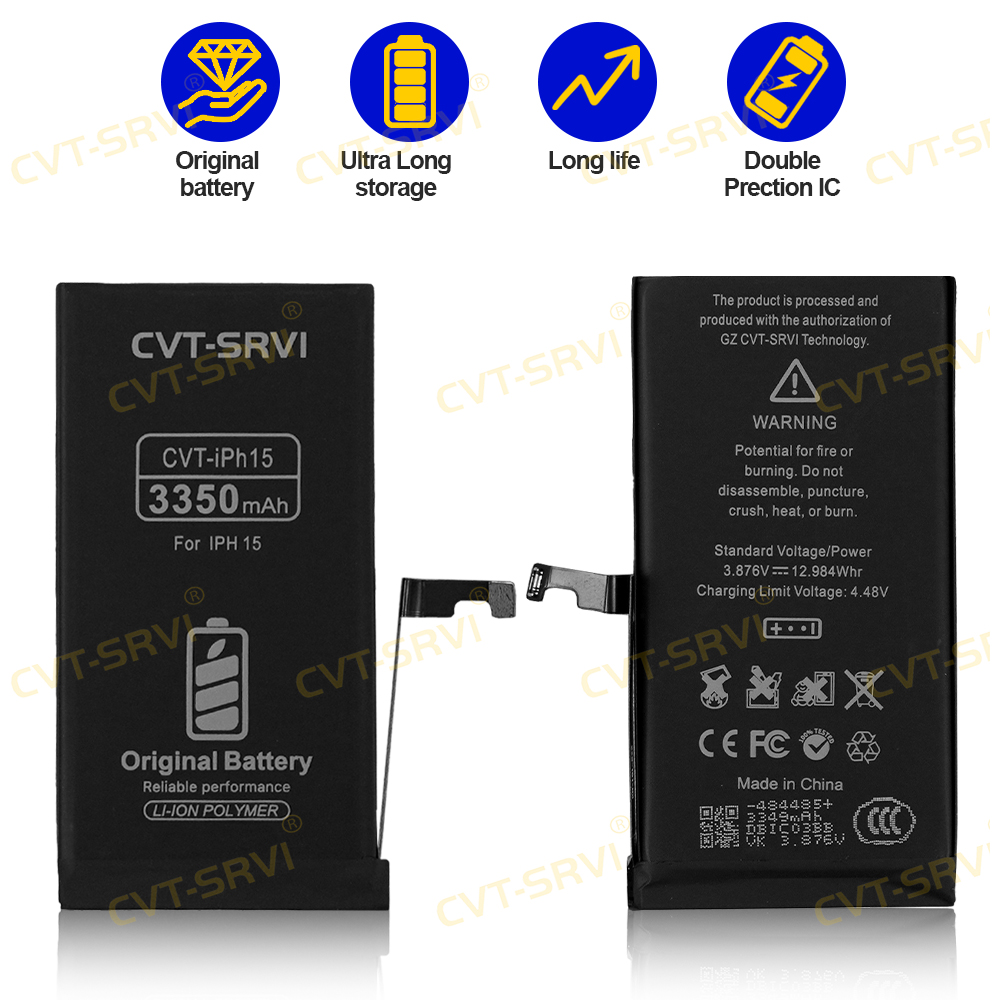 CVT-SRVI Top Seller Original Quality Batterie PARA Celular Mobile Phone Replacement Parts for IPhone 15