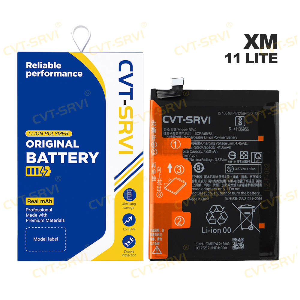 Wholesale Factory Original Capacity Replacement Bateria Mobile Phone Battery for XM 11 LITE