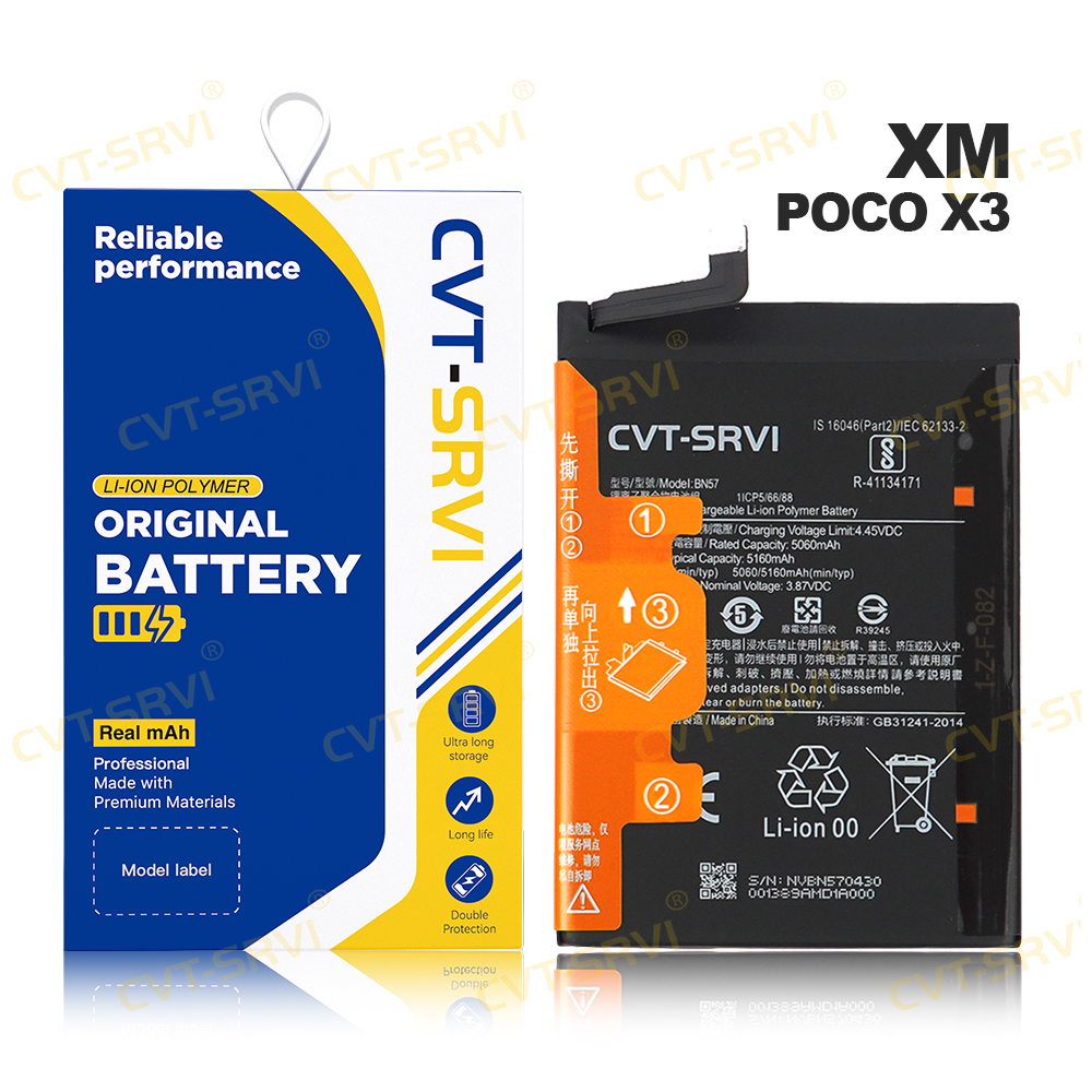 Wholesale Original Bateria Mobile Phone Parts Li-ion Battery Wholesale Price Full Capacity Smooth Bateria for XM POCO X3