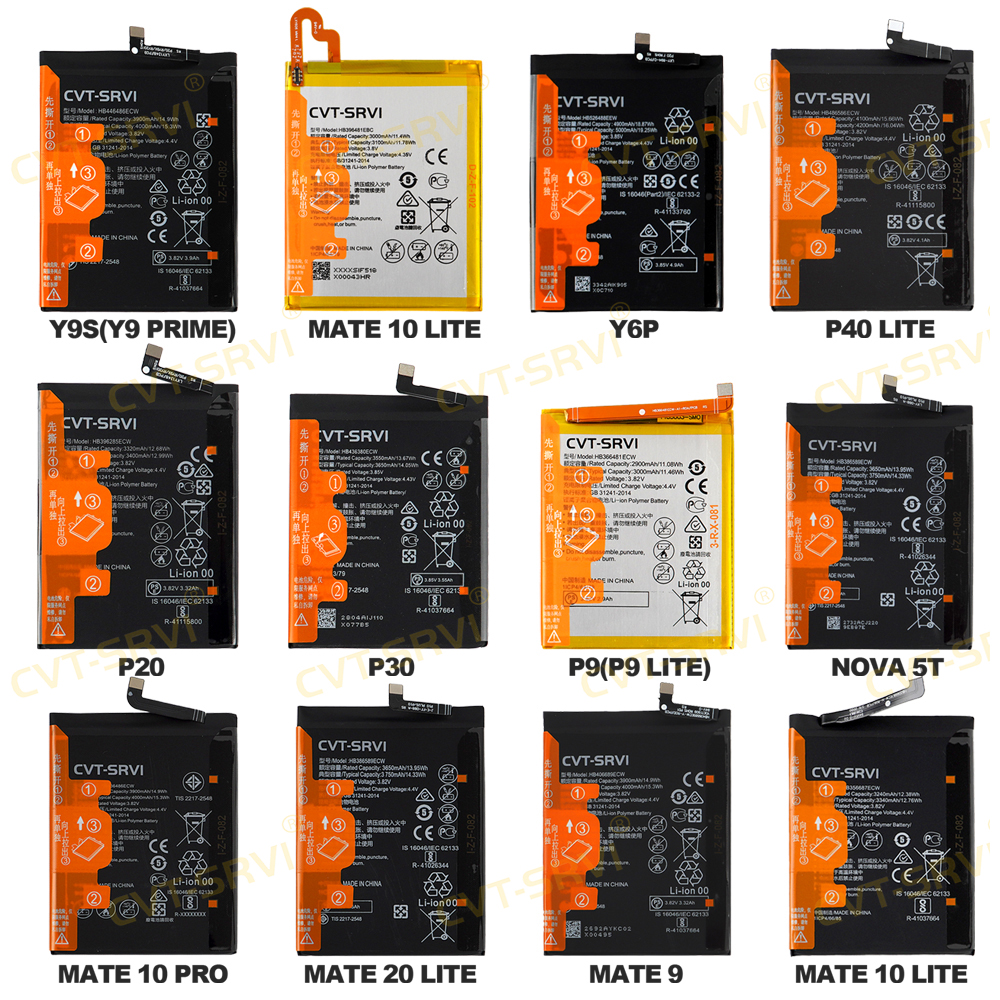 High Capacity Rechargeable Mobile Phone Battery for Huawei Factory Directly Sell OEM Battery Batteries
