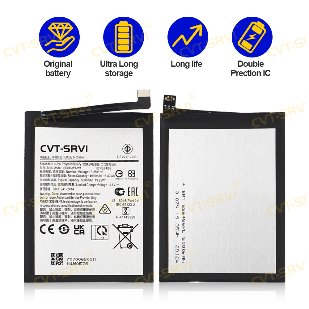 CVT-Svri Bateria para Celular 100% Full Capacity Mobile Phone Battery Li-ion Polymer Battery for Samsung Series A22 5G