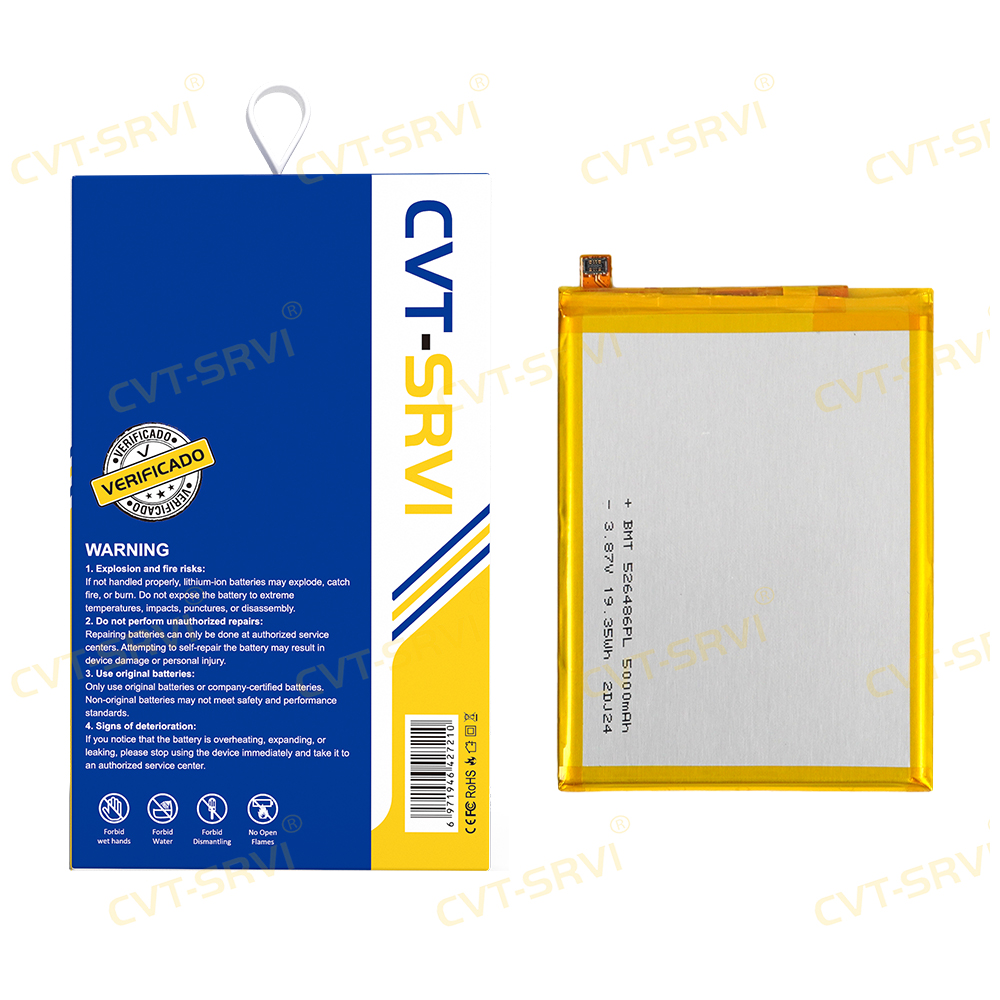 CVT-SRVI Battery Moto One Fusion – Nueva y 0 Ciclos, Alta Capacidad con Power 100% Duradero y Reemplazo Rápido