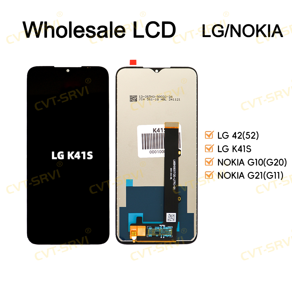 CVT Factory Cost Pantallas PARA Telefonos Cell Phone LCD Screen Display for LG K41S