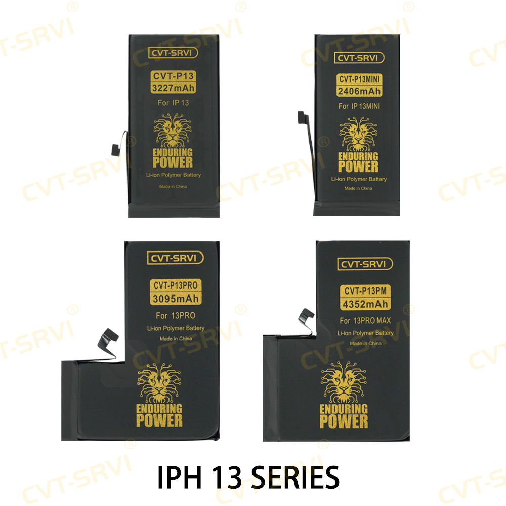 CVT New Original Quality Mobile Phone Battery Lithium Battery for IPhone 13 14 15 16 Mini Promax Plus Smart Phone Accessories Replacement