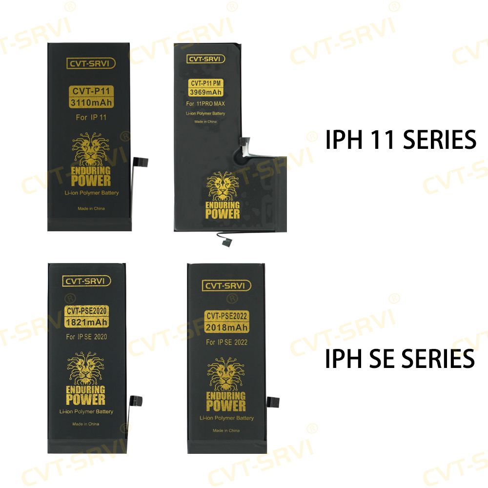 CVT-SRVI Wholesale Full Capacity AAA Brand New Replacement Lithium-Ion Battery for Iph 6g plus 7 7plus 8p 11 PRO MAX12 13 14 Mobile Phone Accessories