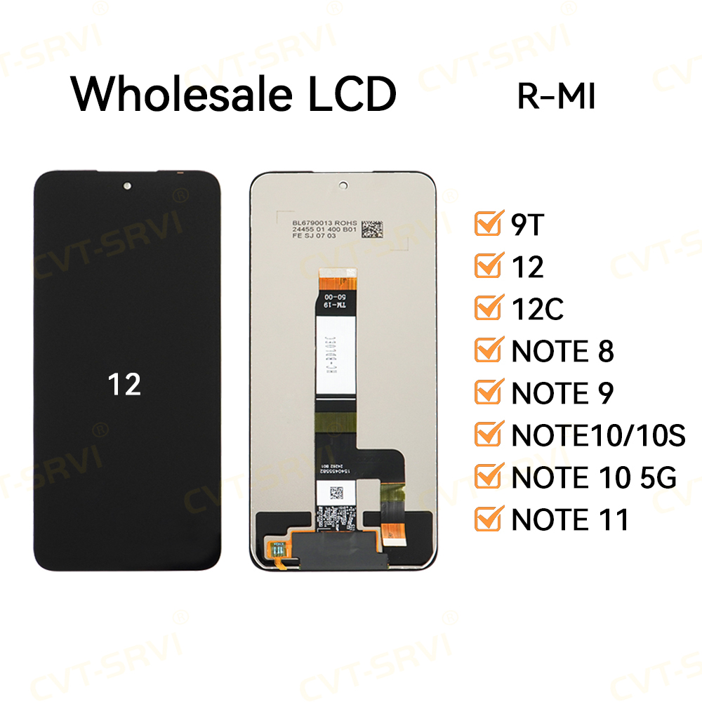 CVT-SRVI Pantalla LCD para X-MI 12 – Repuesto Nuevo con Táctil Preciso, Compatible 100% con Modelos Globales