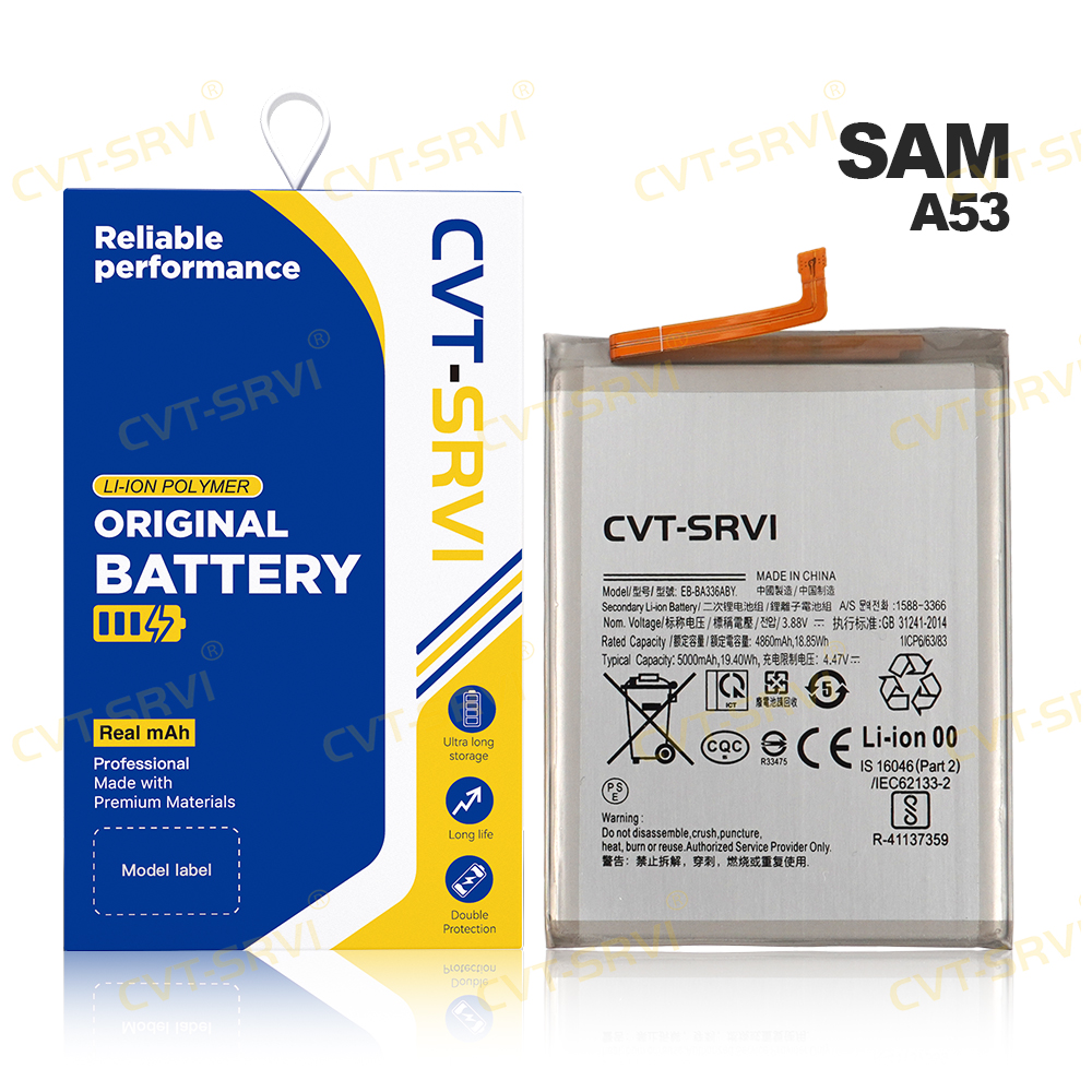 CVT-Svri Bateria para Celular High Quality Mobile Phone Battery Li-ion Polymer Battery for Samsung Series A53