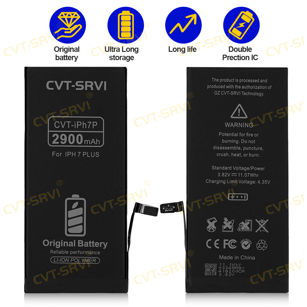 CVT Original Capacity Phone Battery High Qaulity Replacement Batteries For iphone 7 Plus Bateria