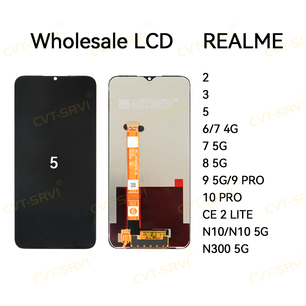 CVT-Srvi High Quality Pantalla LCD Touch Screen Mobile Phone for Realme 3