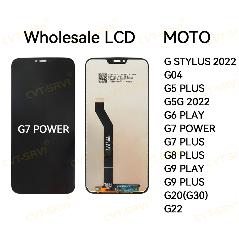 CVT Pantallas OLED Incell Touch Screen Screen Assembly Replacement LCD Display for Motorola G7 POWER