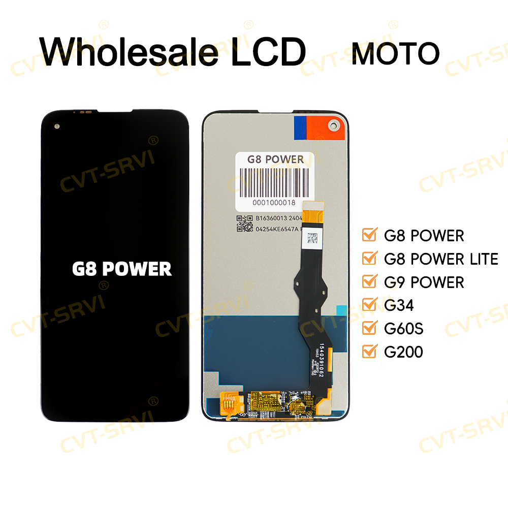 CVT-SRVI Wholesale Original OLED Quality Cellphone Screen Replacement Mobile Phone LCD for Motorola G8 POWER