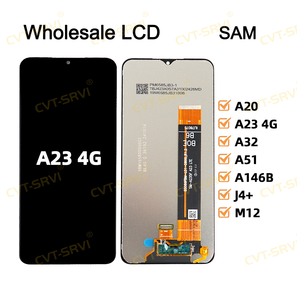 CVT-SRVI Pantallas De Celulares China Factory Price Mobile Phone Accessory Touch Screen Mobile Phone LCD for Samsung A23 4G