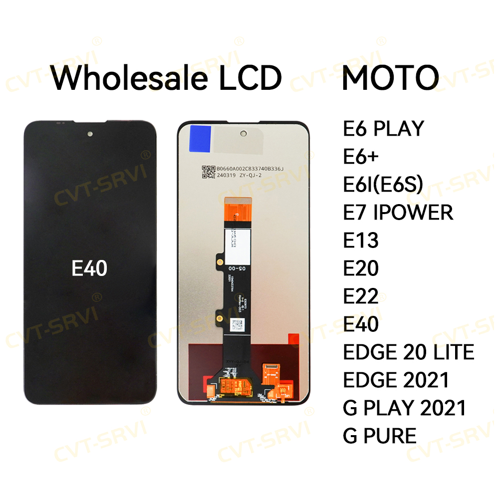 CVT Touch Screen Replacement Original Incell Mobile Phone LCD for Motorola E40