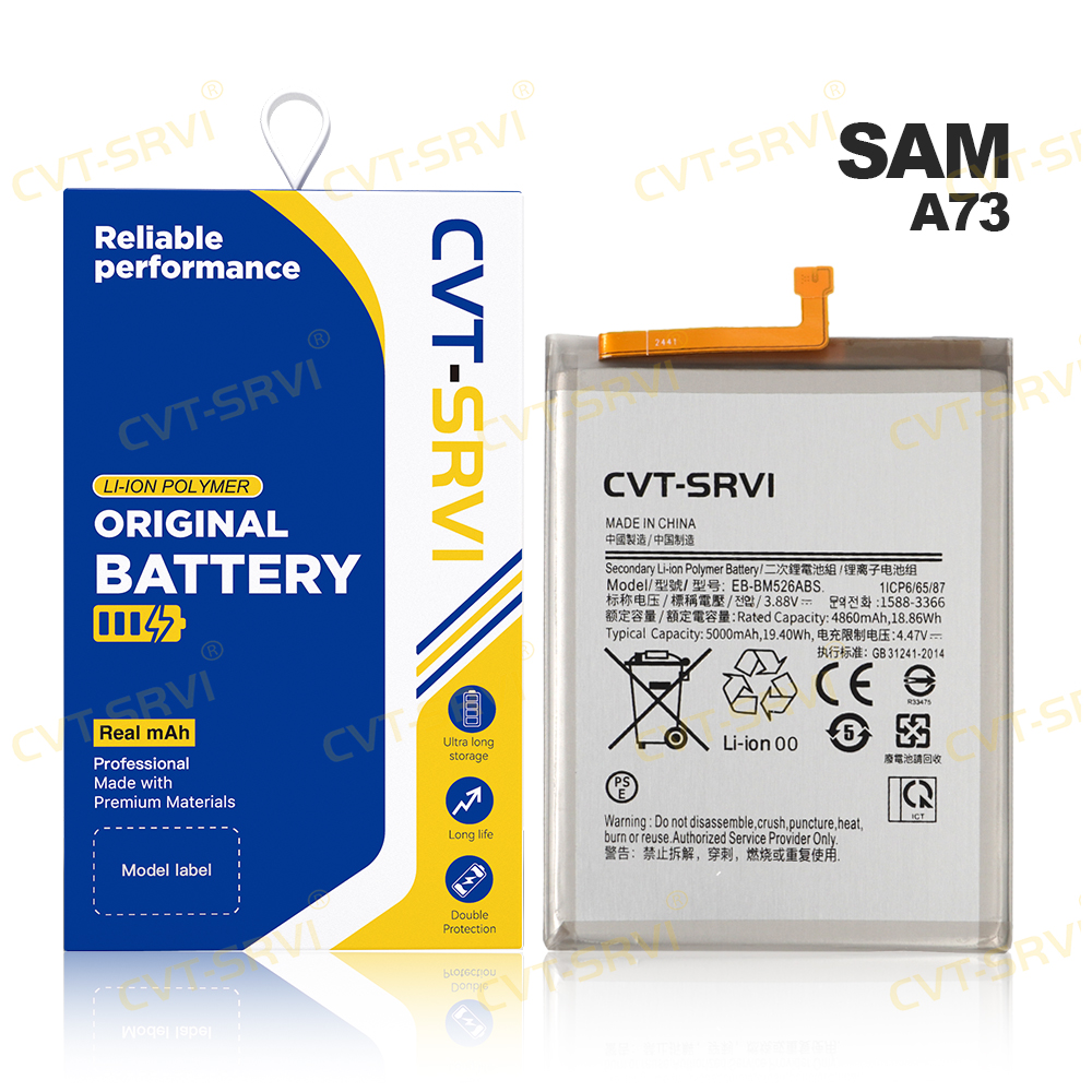 CVT-Svri Bateria para Celular High Quality Mobile Phone Battery Li-ion Battery Mini Phone Battery for Samsung Series A73