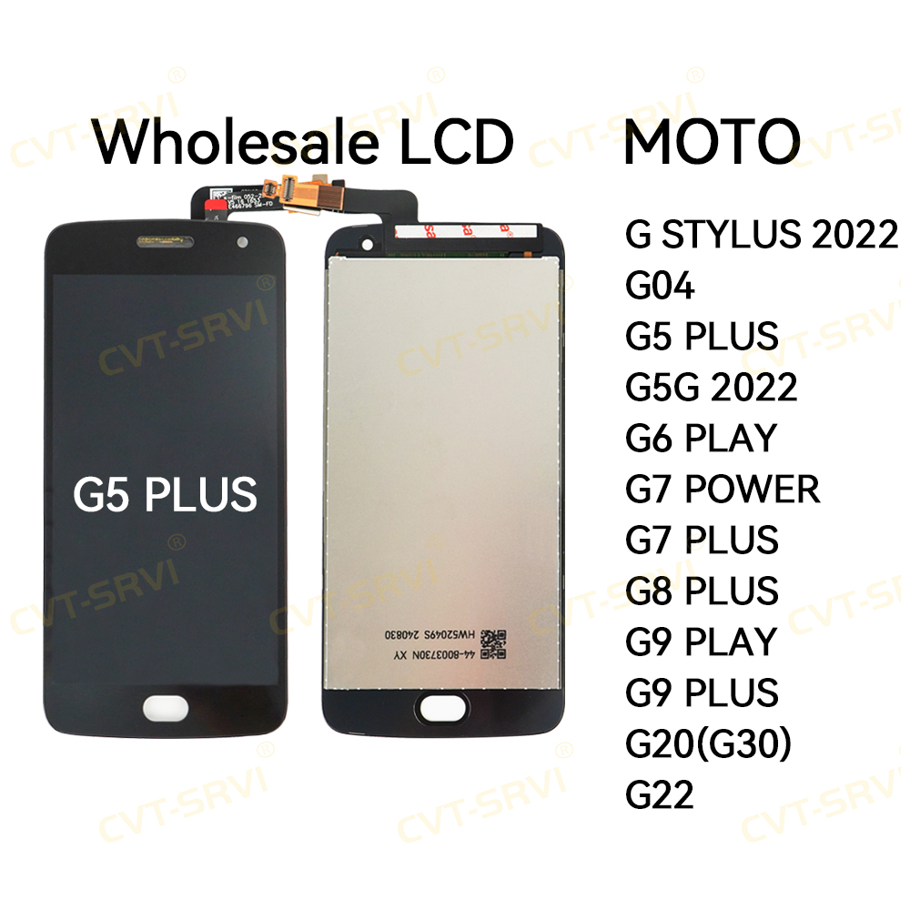 CVT Digitizer Cell Phone Screen Assemblies LCD Touch Display for Motorola G5 plus