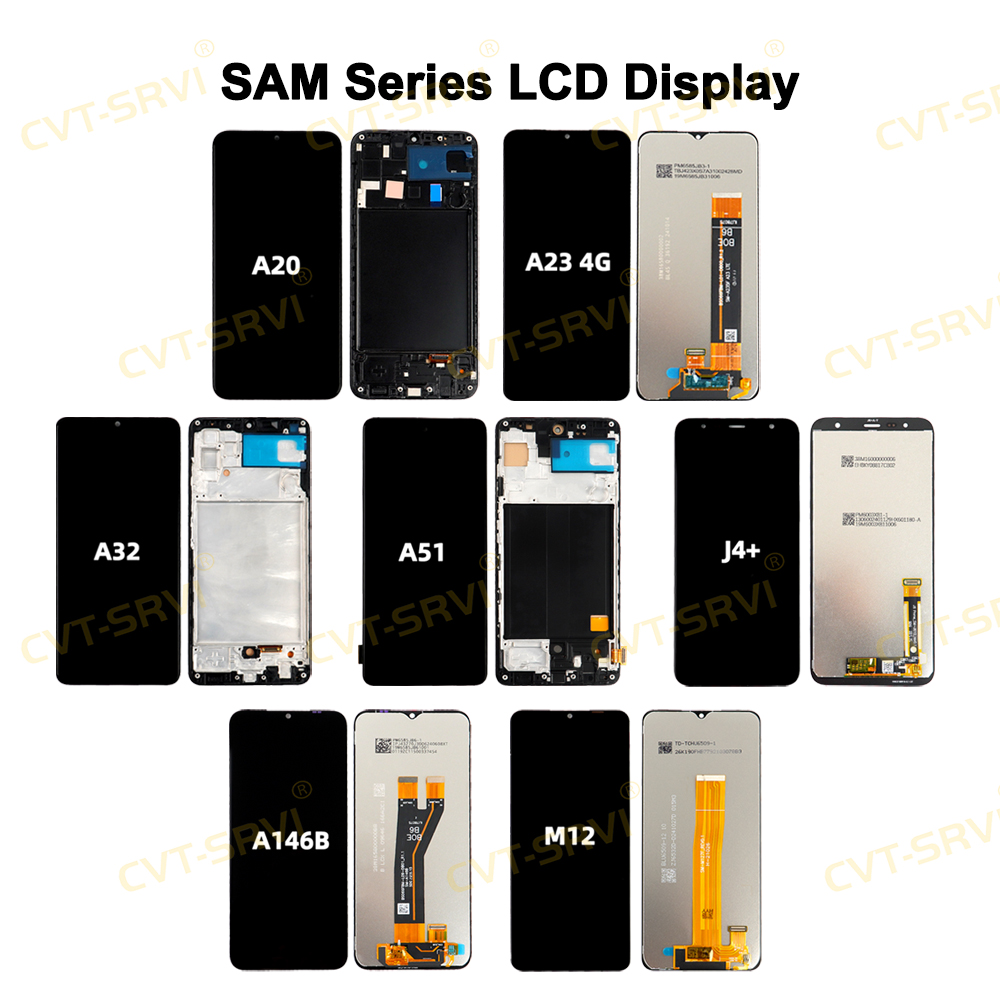 CVT-SRVI Sam A33 Pantalla LCD + Touch – HD Display Reemplazo Rápido, 100% Nueva y Compatible