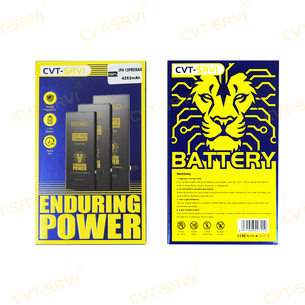 CVT New Original Quality Mobile Phone Battery Lithium Battery for IPhone 13 14 15 16 Mini Promax Plus Smart Phone Accessories Replacement