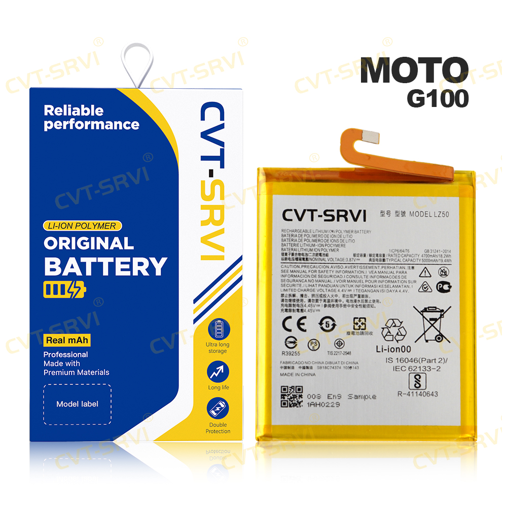 CVT-SRVI Moto G100 Battery Nueva 0 Ciclos – High Capacity Reemplazo 100% Compatible y Power Duradero