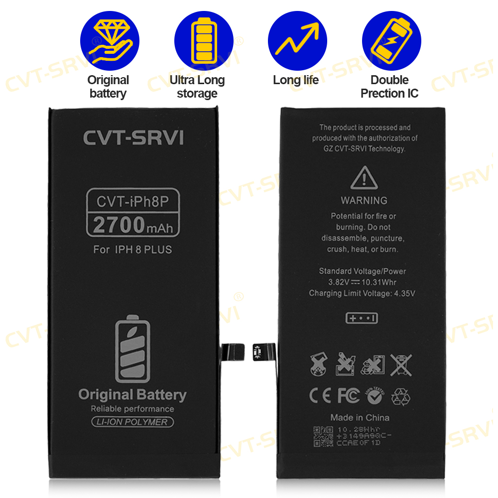 Factory Price Phone Battery CVT Full Capacity Replacement Batteries For iphone 8 Plus Bateria