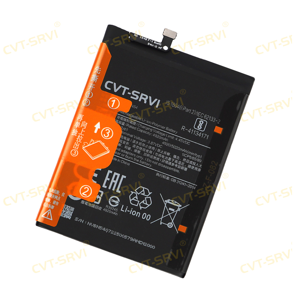 CVT-Srvi Bateries Factory Price Cell Phone Accessories Full Capacity Phone Battery Replacement Original Mobile Phone Battery for R-MI Note 9