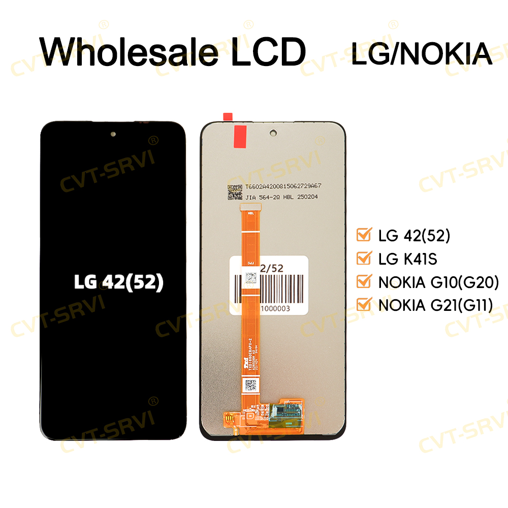 CVT Factory Cost Pantallas PARA Telefonos Smart Phone LCD Screen Display for LG K42
