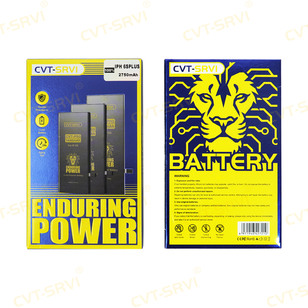 CVT-SRVI Wholesale Full Capacity AAA Brand New Replacement Lithium-Ion Battery for Iph 6g 6S PLUS 7 7plus 8p 11 12 13 14 Mobile Phone Accessories