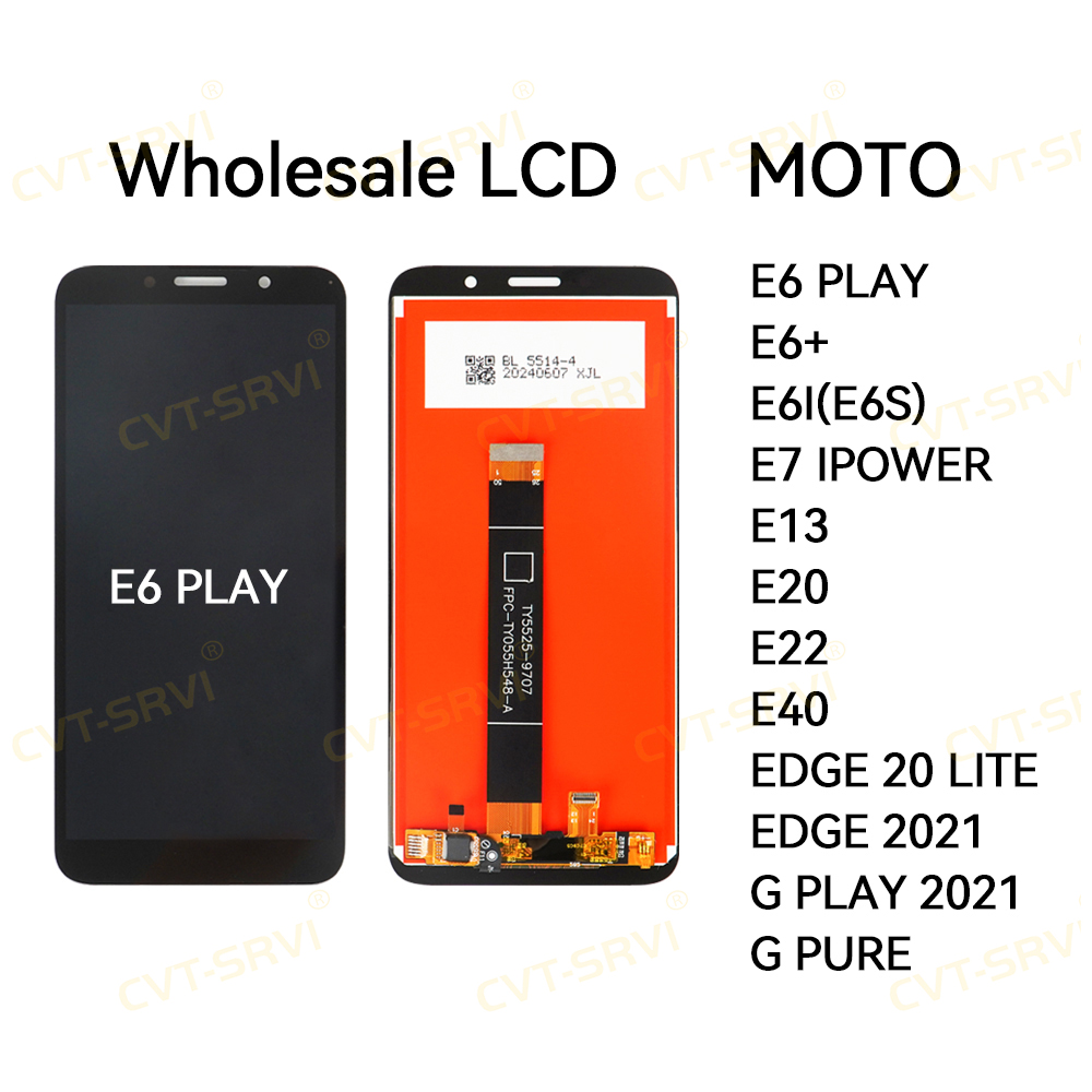 100% Garanty Factory Sale Original High Quality Cell Phone LCD Screen Replacement for Motorola E6 play