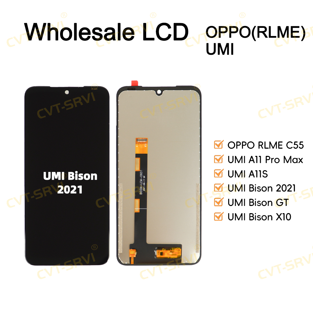 CVT-Srvi Pantallas De Celulares China Factory Price High Quality Mobile Phone LCD Display for UMI Bison 2021