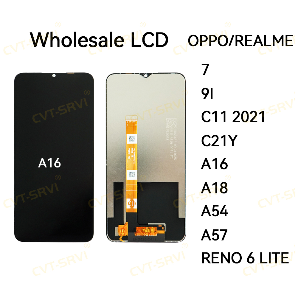 Wholesale Price Cell Phone Parts Lcd Display Touch Screen Pantalla for Oppo A16