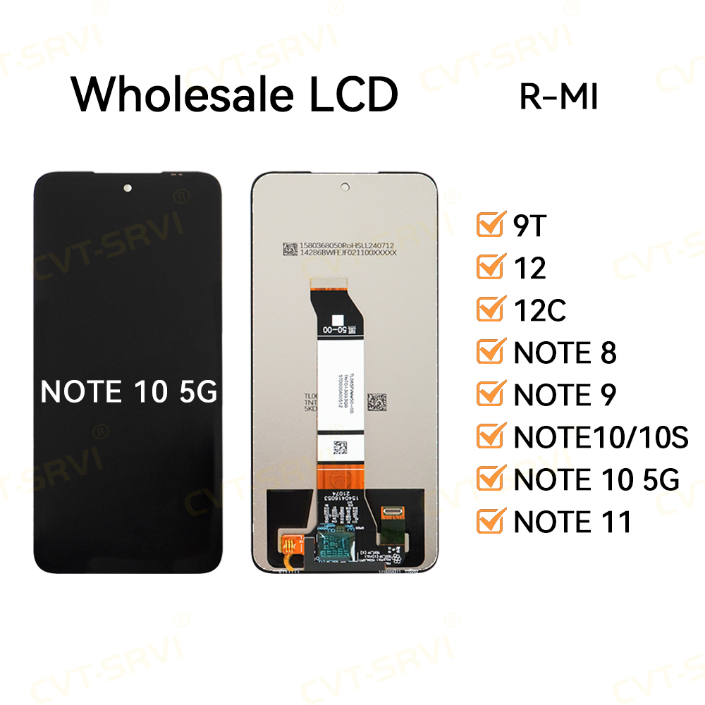 CVT-SRVI X-MI NOTE 10 5G LCD y Panel Táctil – Reemplazo de Pantalla HD para Reparación Rápida en Casa o Taller