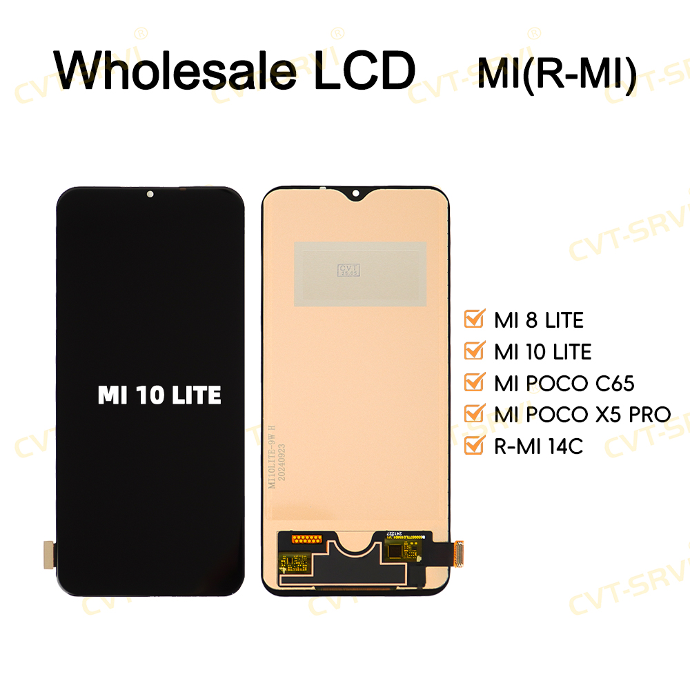 CVT-SRVI X-MI 10 LITE HD LCD Display + Touch – Pantalla Nueva Ensamblada para Reparación Rápida, Producto Sellado
