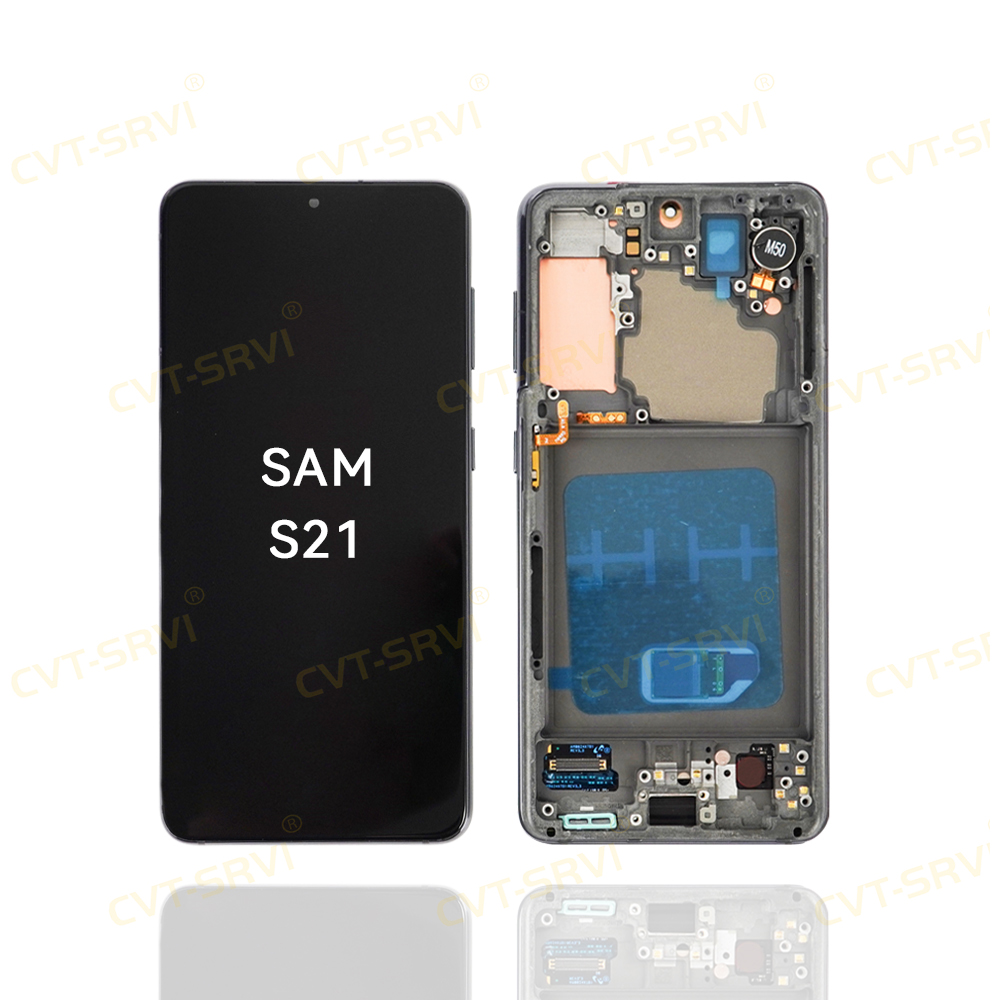 CVT-SRVI Reemplazo de Pantalla para Sam S21 – LCD HD Display con Touch, Fácil Instalación, Producto Compatible y Garantizado