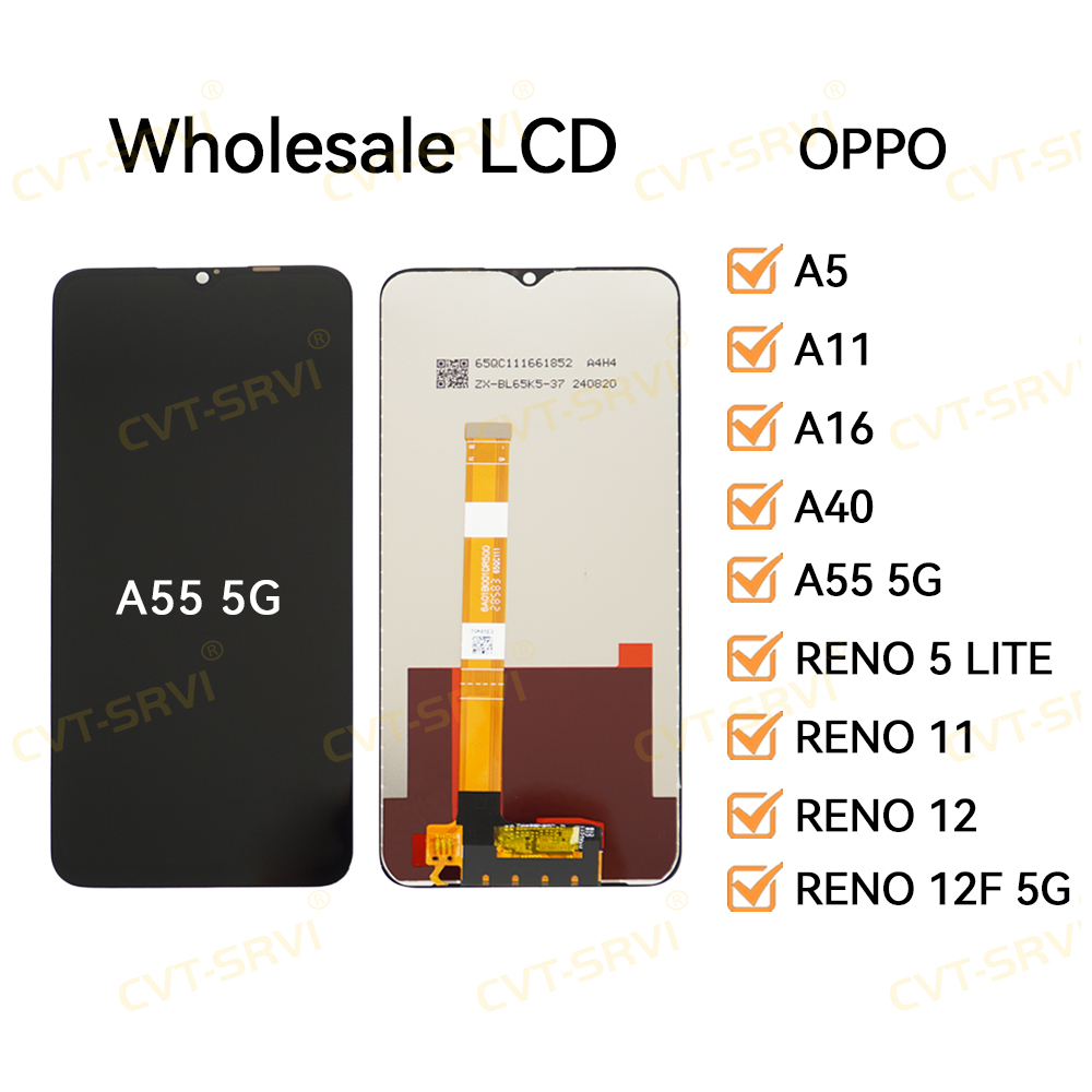 Mobile Phone LCD Accessory Cell Phone LCD for OPPO A5/A11/A16/A40/A55 5G/RENO 5 LITE LCD Display Touch Screen Digitizer